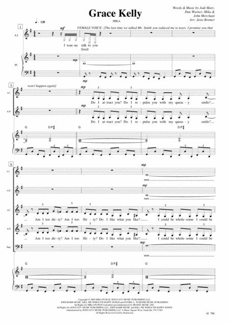 Grace Kelly Ssaabar Piano Sheet Music