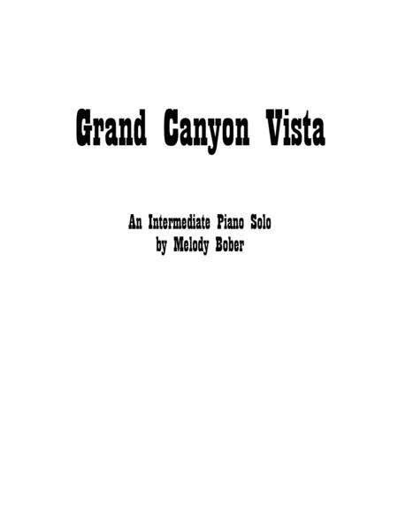 Free Sheet Music Grand Canyon Vista