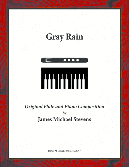 Free Sheet Music Gray Rain Flute Piano