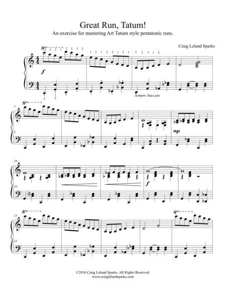 Great Run Tatum Sheet Music