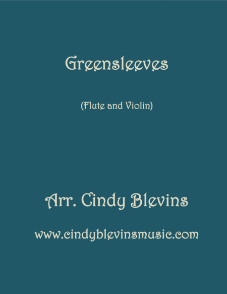 Free Sheet Music Greensleeves Arranged For Flute And Violin