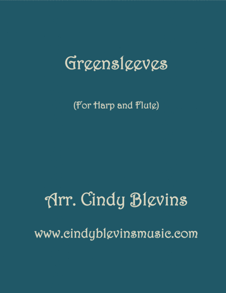 Greensleeves Arranged For Harp And Flute Sheet Music