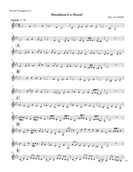 Greensleeves To A Ground Sheet Music