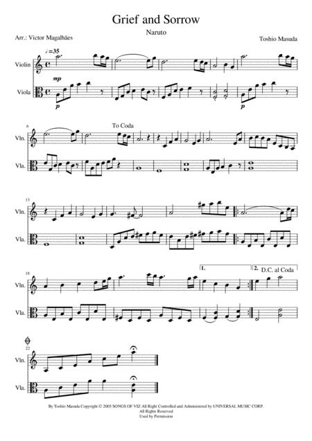 Grief And Sorrow Sheet Music