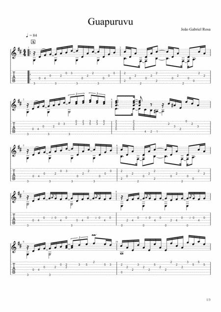 Guapuruvu Tab Sheet Music