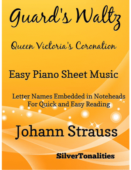 Guards Waltz Queen Victorias Coronation Easy Piano Sheet Music Sheet Music