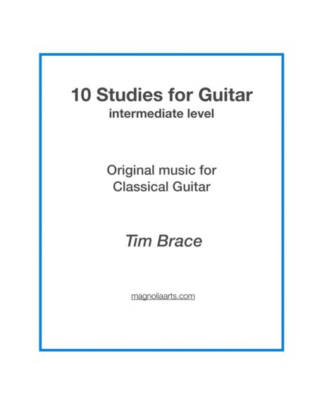 Guitar Studies 1 10 For Intermediate Students Sheet Music