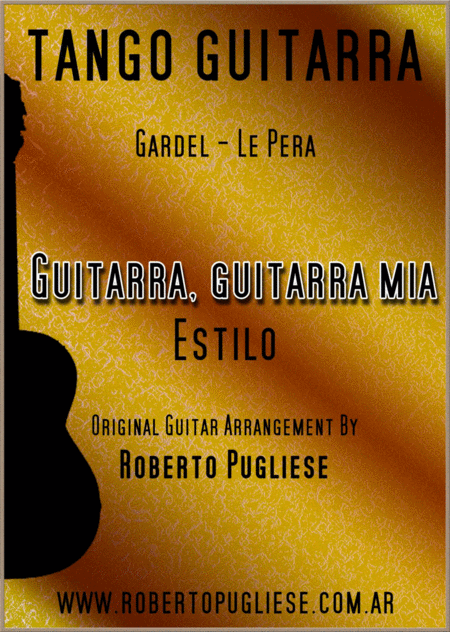 Free Sheet Music Guitarra Guitarra Mia Estilo