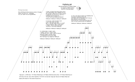 Hallelujah By Leonard Cohen Arranged For Zither Lap Harp By Debbie Center Sheet Music