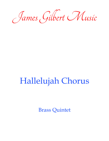 Hallelujah Chorus Br24 Sheet Music