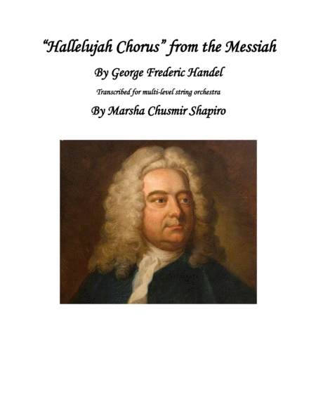 Hallelujah Chorus From The Messiah For Multi Level String Orchestras Sheet Music