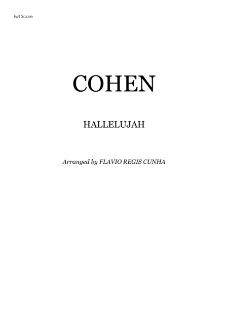 Hallelujah For Choir Satb Piano Accompaniment And Orchestra Sheet Music