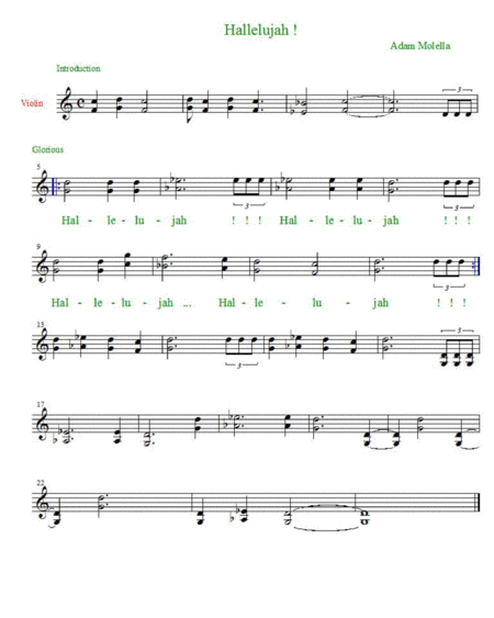 Hallelujah For Violin And Vocal New Moderately Easy Chords That Sound Glorious Sheet Music