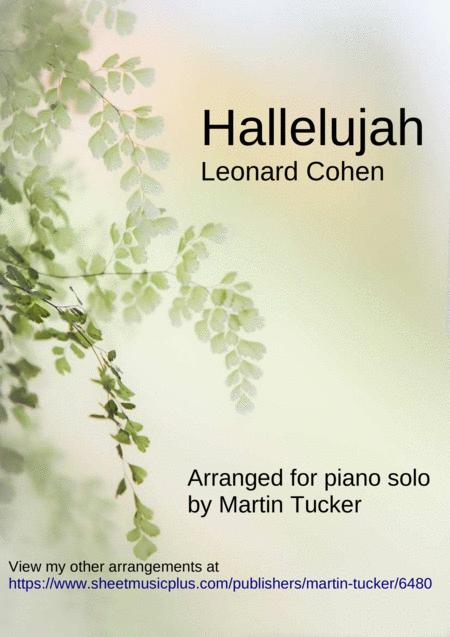 Hallelujah In A Lyrical Style For Solo Piano Sheet Music