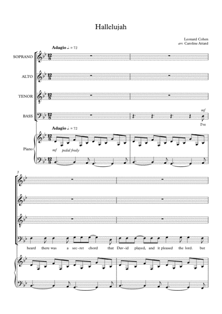 Hallelujah Satb Sheet Music