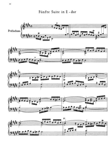 Handel Suite No 5 In E Major Hwv 430 Full Complete Version Sheet Music