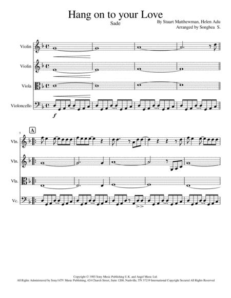 Hang On To Your Love Sheet Music