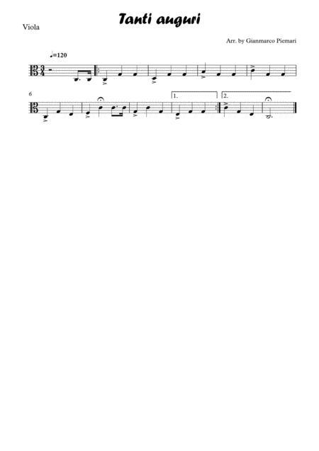 Free Sheet Music Happy Birthday Arr For Strings Trio