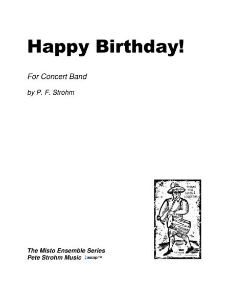 Happy Birthday Score Only Sheet Music