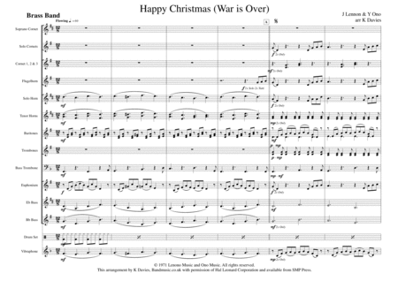 Free Sheet Music Happy Christmas War Is Over