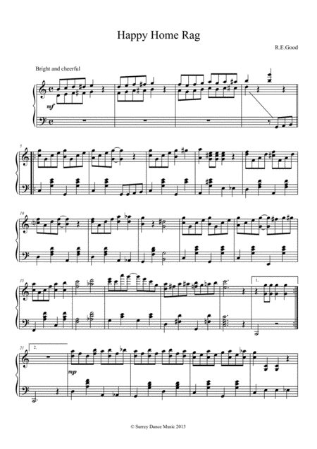 Happy Home Rag Sheet Music