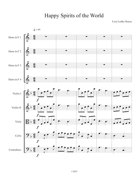 Happy Spirits In The World Sheet Music