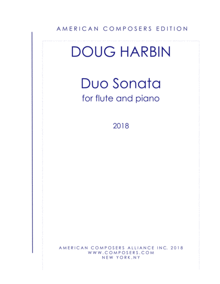 Free Sheet Music Harbin Duo Sonata For Flute And Piano