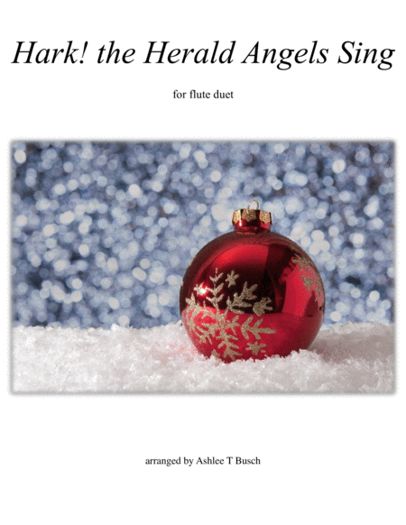 Hark The Herald Angels Sing For Flute Duet Sheet Music