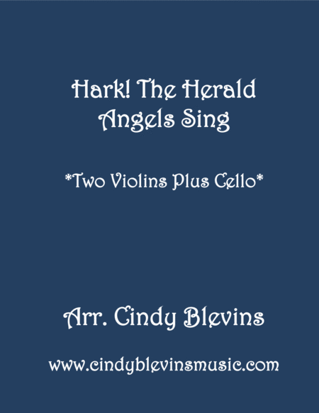 Hark The Herald Angels Sing For Two Violins And Cello Sheet Music