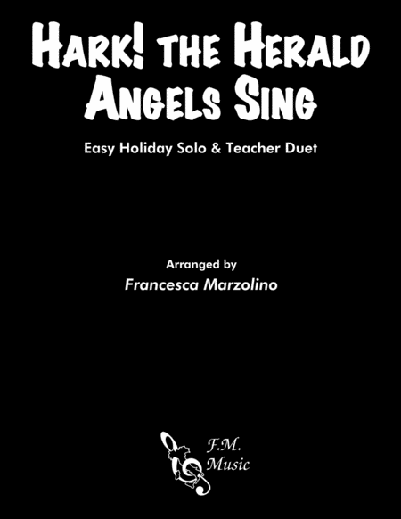 Free Sheet Music Hark The Herald Angels Sing Mixed Level Duet