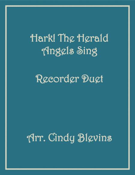 Free Sheet Music Hark The Herald Angels Sing Recorder Duet