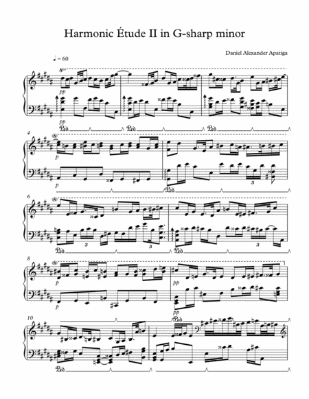 Harmonic Etude Ii Sheet Music