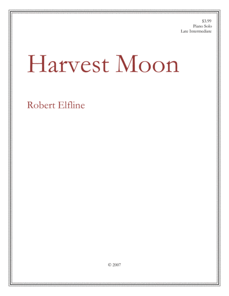 Harvest Moon Sheet Music