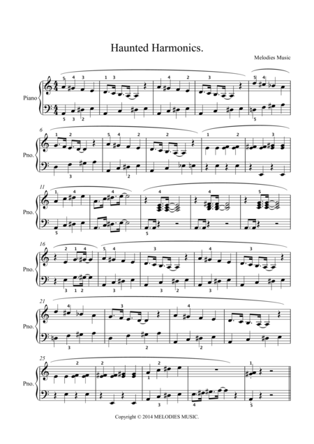 Haunted Harmonics Sheet Music