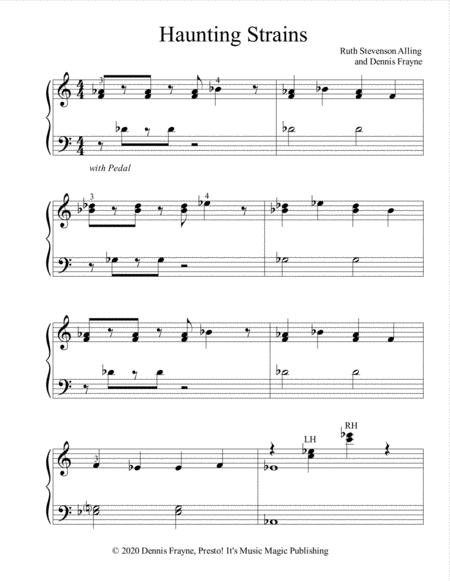 Free Sheet Music Haunting Strains