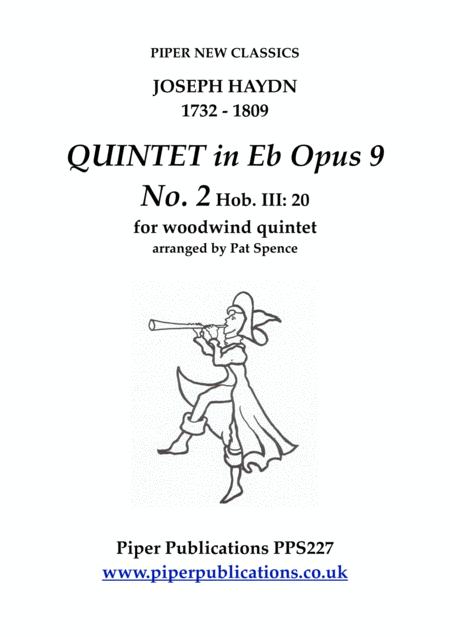 Haydn Quintet In Eb Opus 9 No 2 Hob Iii 20 For Woodwind Quintet Sheet Music