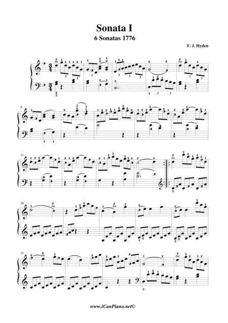 Haydn Sonata 1 1776 Op 81 No 2 Icanpiano Style Sheet Music