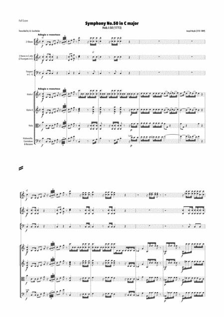 Haydn Symphony No 50 In C Major Hob I 50 Sheet Music