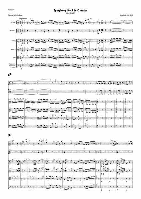 Free Sheet Music Haydn Symphony No 9 In C Major Hob I 9