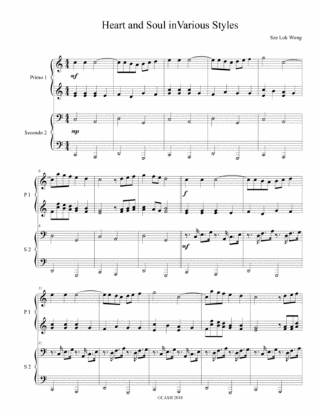 Free Sheet Music Heart And Soul In Various Styles