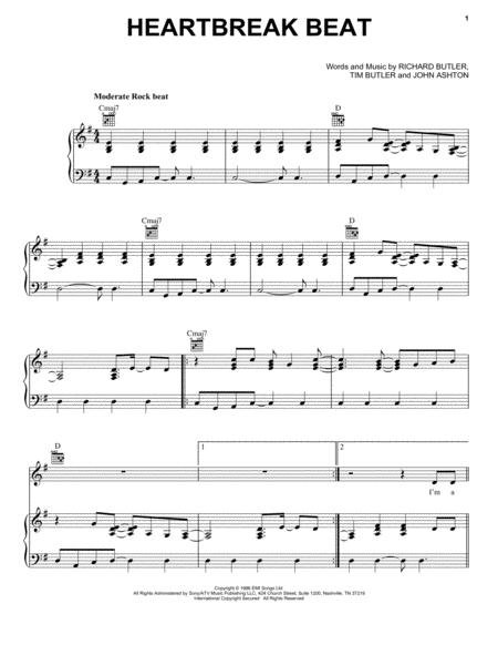 Free Sheet Music Heartbreak Beat