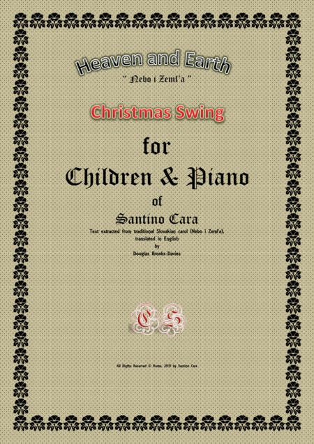 Heaven And Earth Christmas Swing For Children And Piano Sheet Music