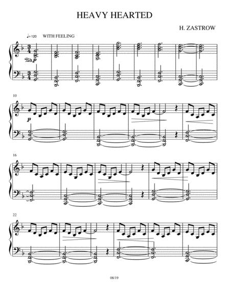 Free Sheet Music Heavy Hearted