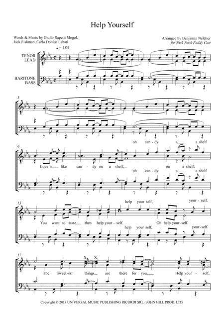 Free Sheet Music Help Yourself