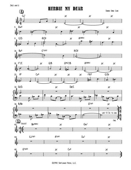 Free Sheet Music Herbie My Dear