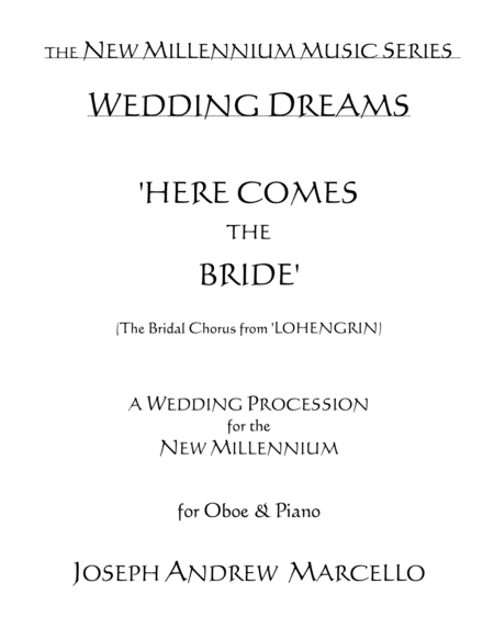 Here Comes The Bride Oboe Piano Sheet Music