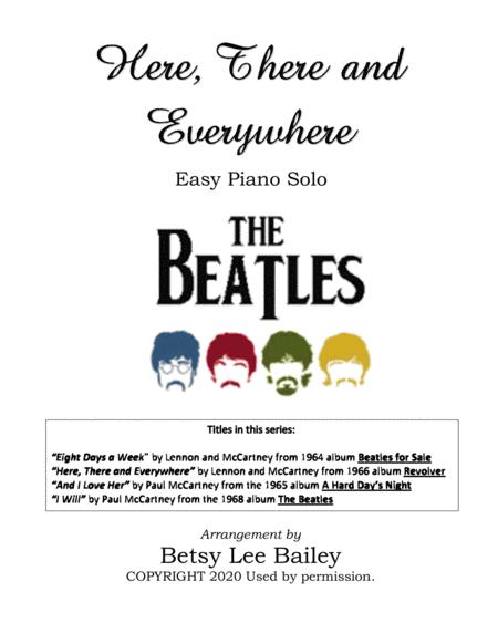 Here There And Everywhere Easy Piano Solo Sheet Music