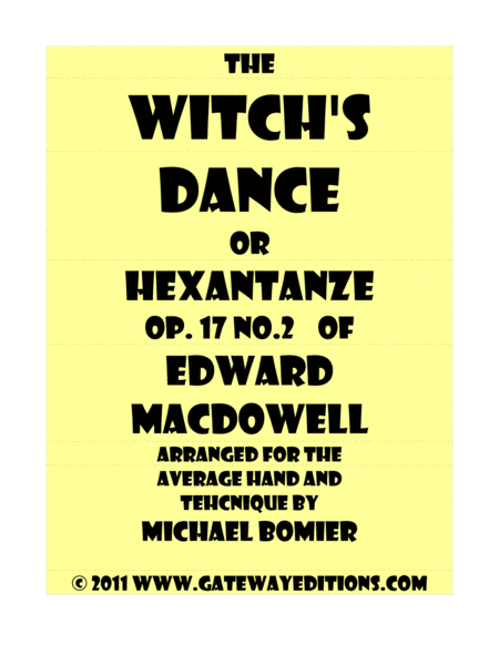 Hexantanze The Witchs Dance Sheet Music