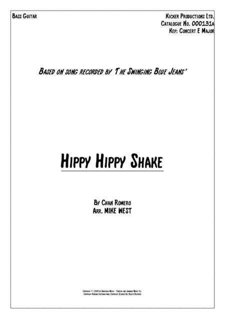 Hippy Hippy Shake Bass Guitar Sheet Music