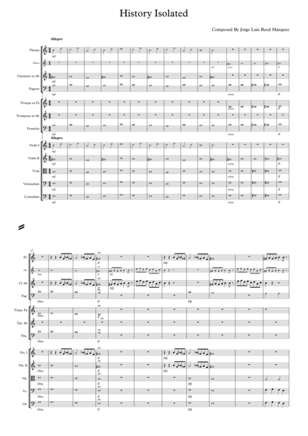History Isolated Original Composition For Orchestra Sheet Music